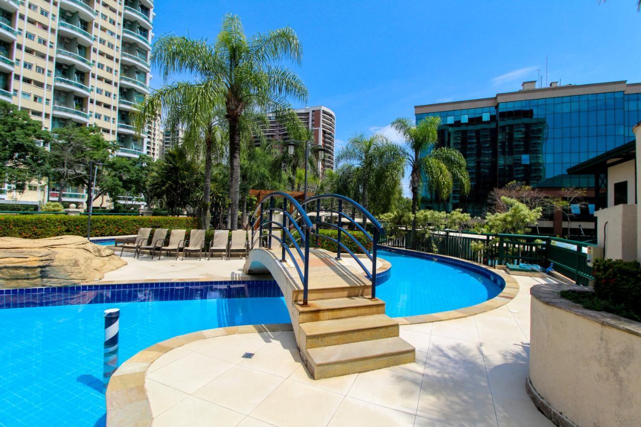 Barra Da Tijuca - 9 - Flat Premium Com Cozinha, Fogao Cooktop, Geladeira Grande, Smart Tv Grande, Lindo E Muitissimo Confortavel, Balsa Para A Praia Gratis E Estacionamento Gratuito Rio de Janeiro Eksteriør billede